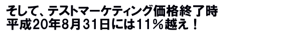 １１％越え