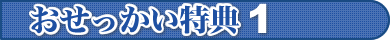 おせっかい特典１